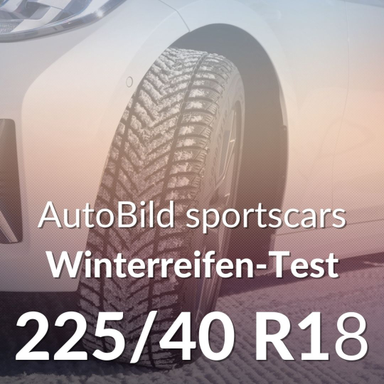 AutoBild sportscars Winterreifen-Test in 225/40 R18