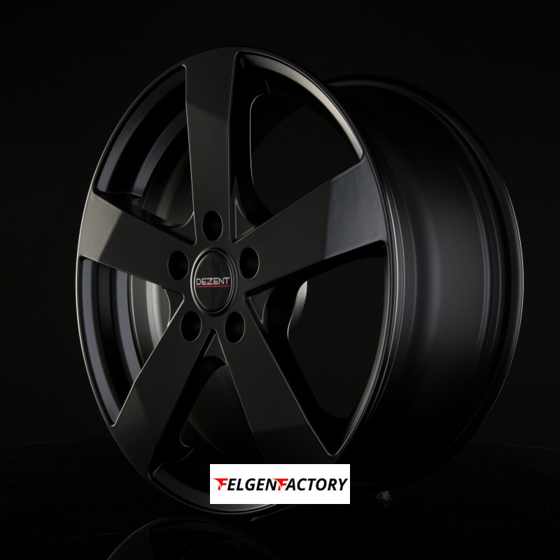 4x Felgen DEZENT TD DARK 6,5x16 ET40 5x108 Black Matt 70.10 Alufelgen ...