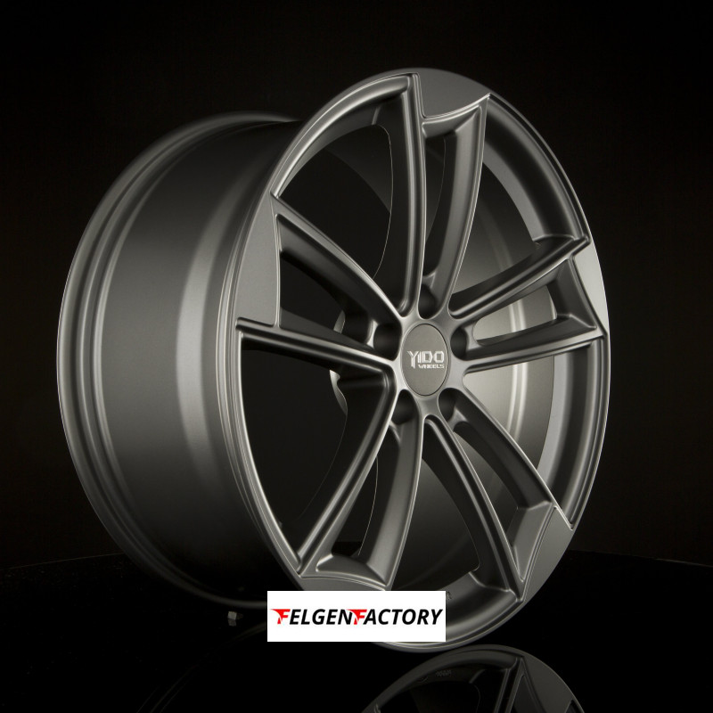 4x Felgen YIDO WHEELS YA1 7,5x17 ET35 5x112 Matt Titan ...