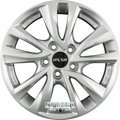 OXXO OBERON 5 (OX8) <br />6.50 x 16 ET 45.00 5 x 114.30 <br />Srebrny