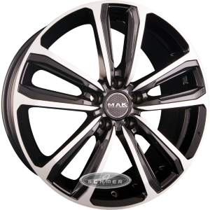 ★ma☆ma2525★ Mak Express Black Mirror 6,5x16 5x120 ET57 - Voida.pl