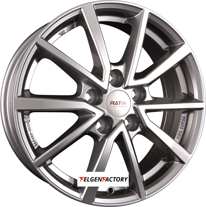 4x Felgen Platin P 95 6x16 Et45 5x100 Metall Silber 57 10 Alufelgen 16zoll Ebay