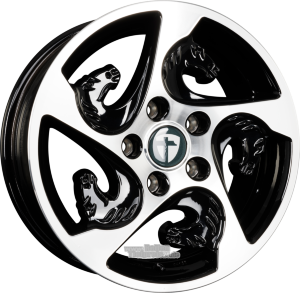TOMASON TR HORSE Einteilig Black Polished 6.00 x 15 ET 30.00 5x112.00