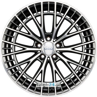 MAM MAM GT2 <br />8.50 x 19 ET 35.00 5 x 120.00 <br />Polerowane